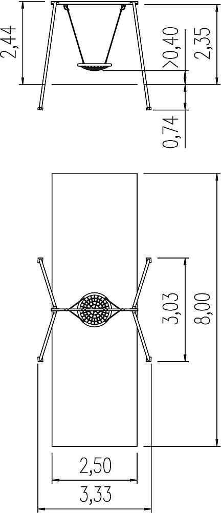 Double swing with nest seat Ø 100 cm - Bild 8