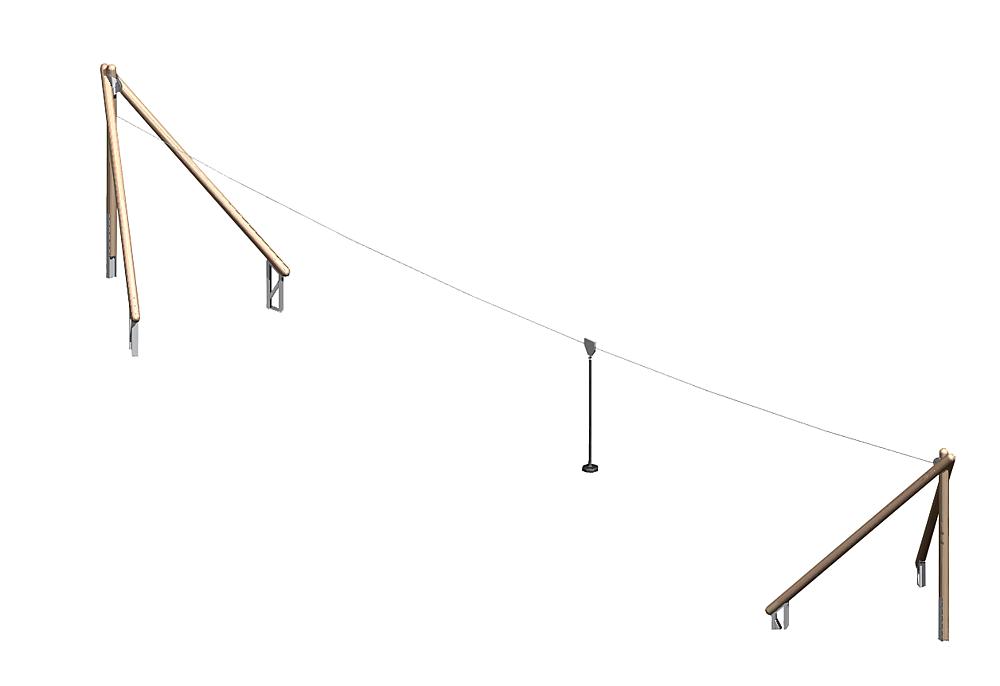 Aerial cableway Montana 20 m for hill installation - Bild 2