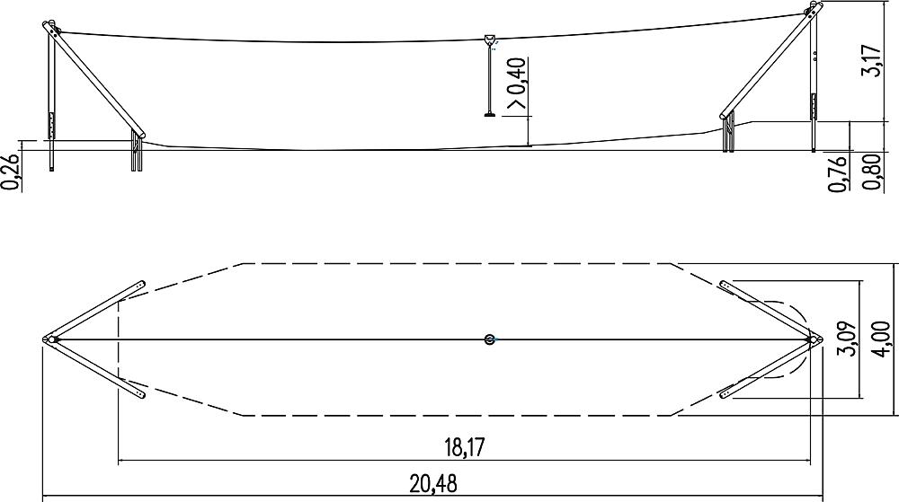 Aerial cableway Montana 20 m for hill installation - Bild 7