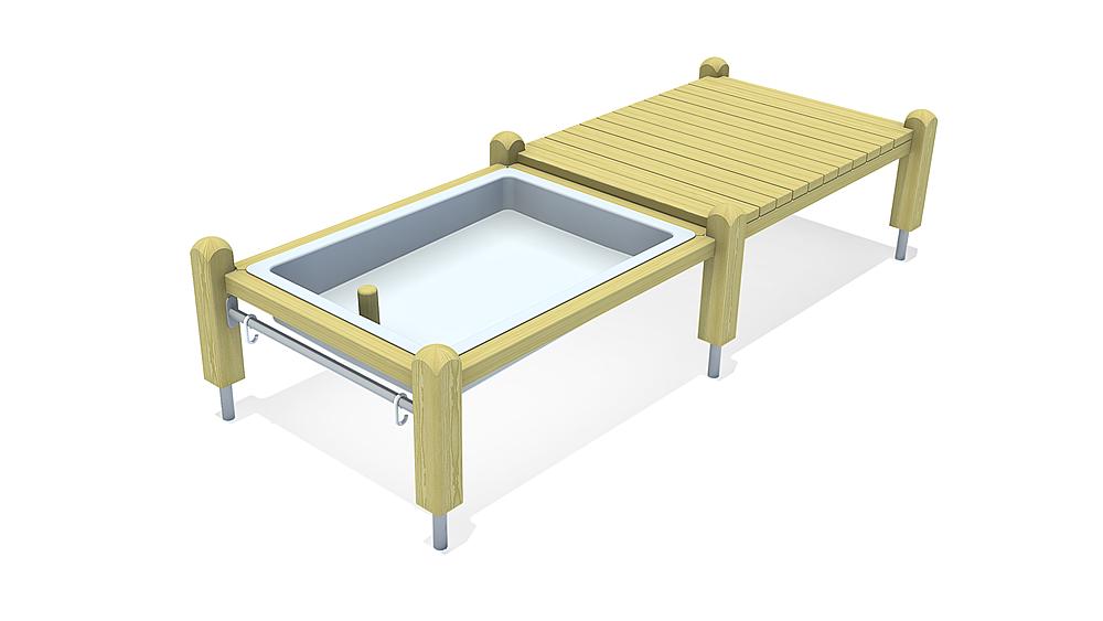 Platform with mud tub