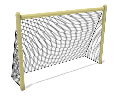 Wood goal with net, 300x200 cm