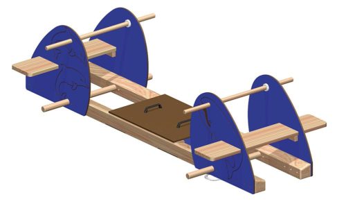 Spring rocker body Flipper and Whale without spring