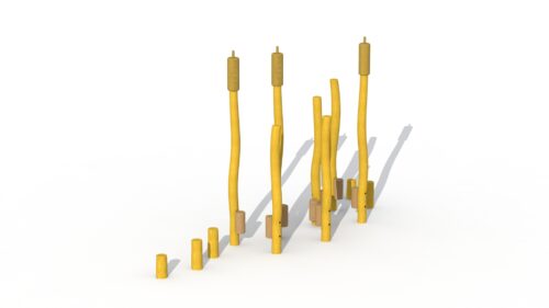Reed field (12 posts)