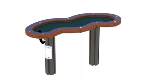 Vattenlekbord med propp