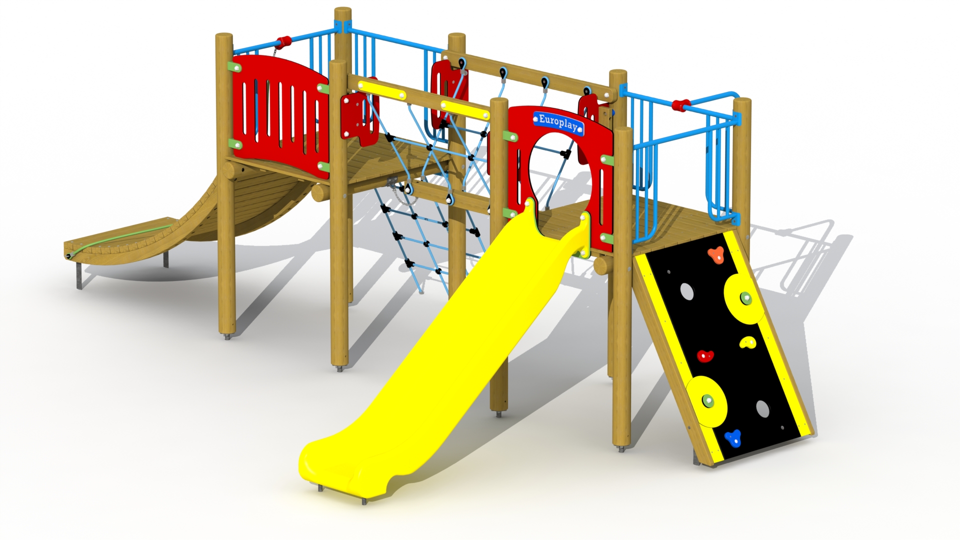 INDIAN VILLAGE (PLASTIC SLIDE AND NET BRIDGE)