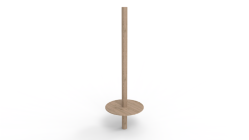 Post for sunshade with round sand table, 3.33 m