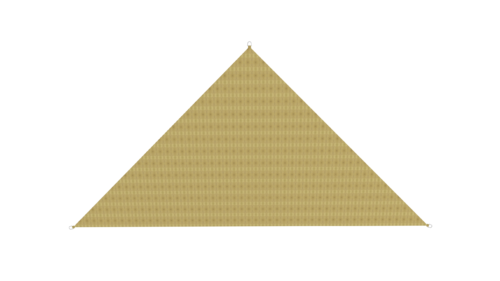 HDPE triangular sunshade 2.54x2.54x3.6 m