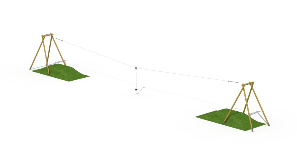 Wooden aerial runway (without starting platforms) - Bild 4