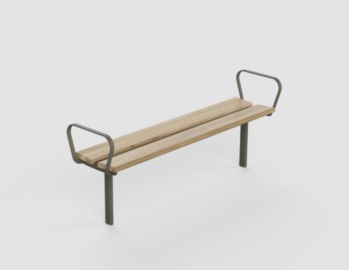 Pillow bänk 3-sits med armstöd