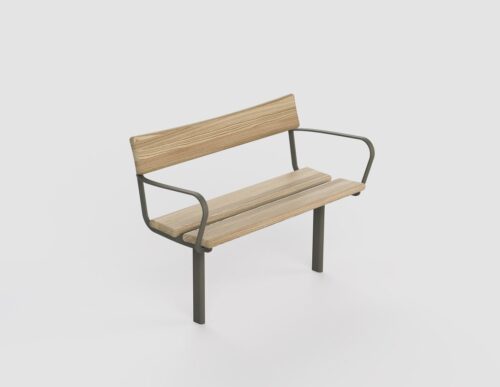 Pillow soffa kort 2-sits med armstöd