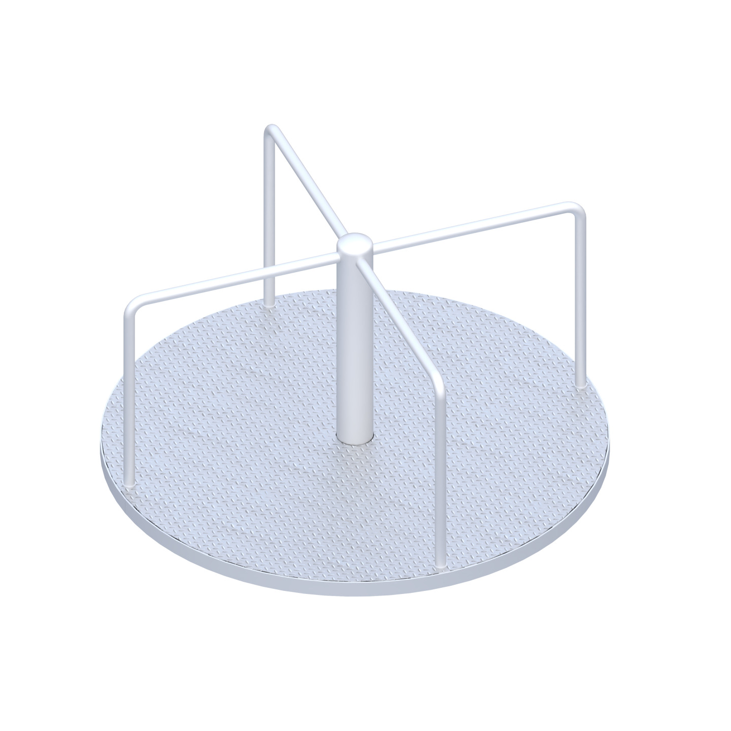 Four-arms plate carousel Steel KA/002