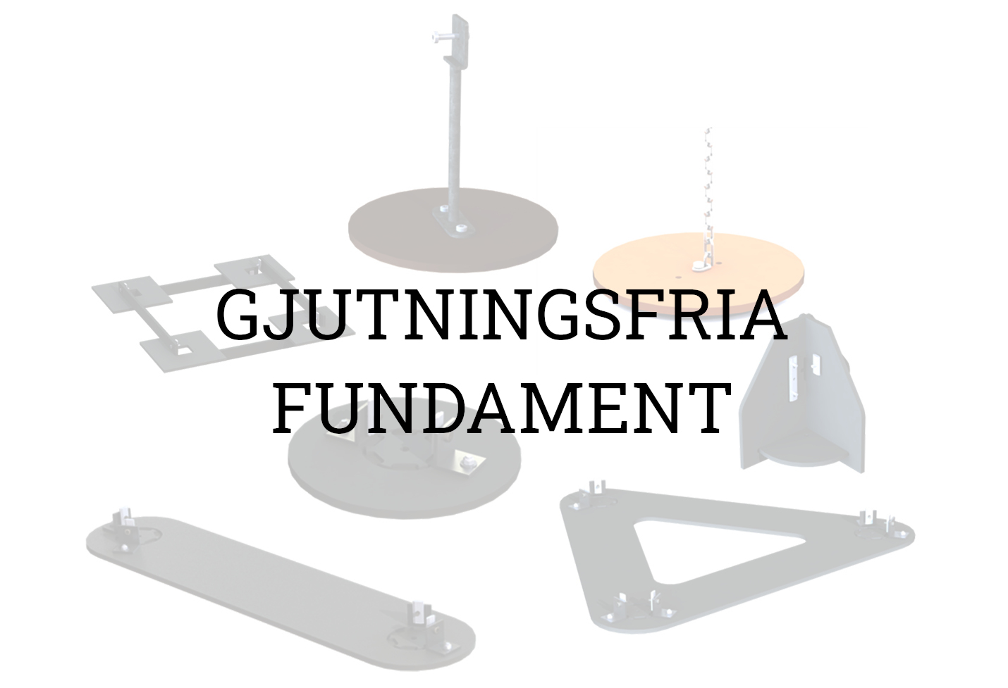 Gjutningsfritt nergrävningsfundament till tunnlar